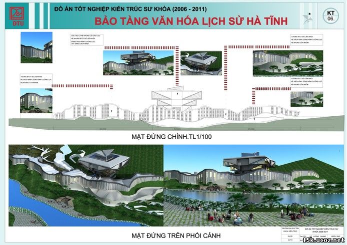 Đồ án tốt nghiệp KTS - bảo tàng văn hóa lịch sử Hà Tĩnh
